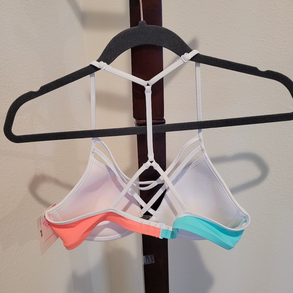 PINK Victoria's Secret colorful light push racer-back bra, size AA-C, NEW - Picture 2 of 6